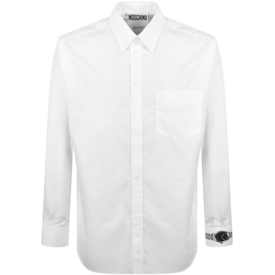 MOSCHINO 長袖シャツ ホワイト Moschino pen-print Shirt | White | FARFETCH JO